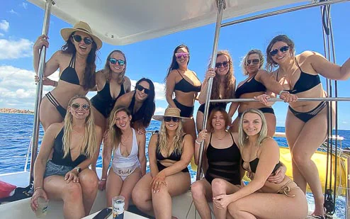 Celebrate your bachelorette party on a private catamaran